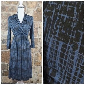 MaxMara 40 6 Ponte Knit Abstract Dress